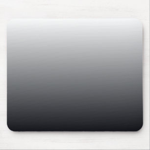 Minimalistisches Weiß, Grau und Schwarzverlauf Mousepad