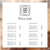 Minimalistisches Weiß-Logo | Anzeige der aktuellen Fensteraufkleber (Blatt 2)