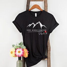 Minimalistisches Weiß | Schweizer Alpenreise T-Shirt