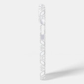 Minimalistisches weißes Blumenmuster iPhone 15 Pro Case-Mate iPhone Hülle (Rückseite / Links)