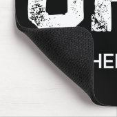 MINIMALISTISCHES WEIßES DREIBUCHSTABEN-MONOGRAMM N MOUSEPAD (Ecke)