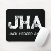 MINIMALISTISCHES WEIßES DREIBUCHSTABEN-MONOGRAMM N MOUSEPAD (Mit Mouse)