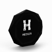 MINIMALISTISCHES WEIßES EIN-BUCHSTABEN-MONOGRAMM N FOTOBLOCK (Links)