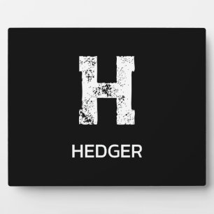 MINIMALISTISCHES WEIßES EIN-BUCHSTABEN-MONOGRAMM N FOTOPLATTE