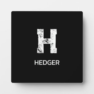 MINIMALISTISCHES WEIßES EIN-BUCHSTABEN-MONOGRAMM N FOTOPLATTE