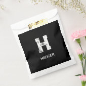 MINIMALISTISCHES WEIßES EIN-BUCHSTABEN-MONOGRAMM N GESCHENKTÜTCHEN (Versiegelt)