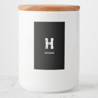 MINIMALISTISCHES WEIßES EIN-BUCHSTABEN-MONOGRAMM-N