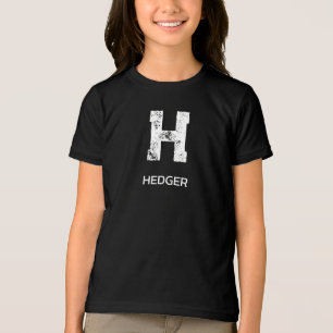 MINIMALISTISCHES WEIßES EIN-BUCHSTABEN-MONOGRAMM N Tri-Blend SHIRT