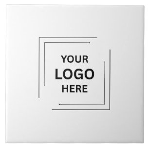 Minimalistisches weißes Geschäftsidentitätsdesign Fliese