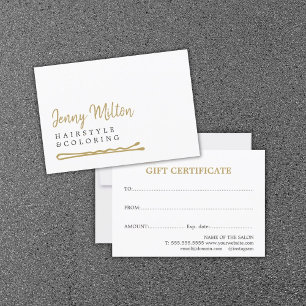 Minimalistisches, weißes Imitat Goldhaar