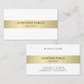 Minimalistisches, weißes, modernes, einfaches Temp Visitenkarte (Vorne/Hinten)