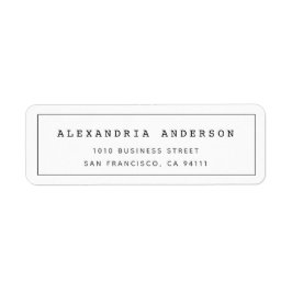 Minimalistisches weißes, sauberes Grenzflächenkenn