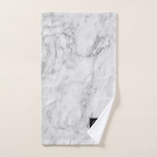 Minimalistisches weißes Silber und graues Texturmo Badhandtuch Set (Handtuch)