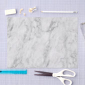 Minimalistisches weißes Silber und graues Texturmo Seidenpapier (Handwerk)