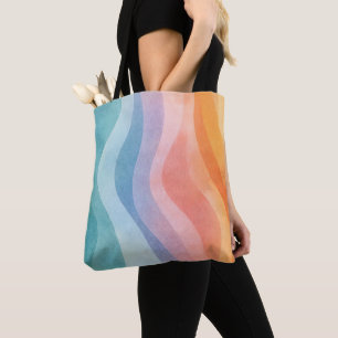 Minimalistisches Wellen-Neutral-Abstrakt-Design, M Tasche