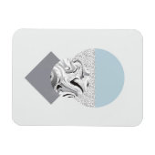 Minimalistisches Wellendesign Magnet (Horizontal)