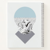 Minimalistisches Wellendesign Notizblock (Rückseite)