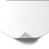 Minimalistisches Wellendesign Poster (Ecke)