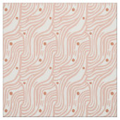 Minimalistisches Wellenlinien-Punktmuster  Stoff (Muster)