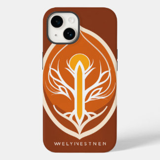 Minimalistisches Wellness-Logo - Vector-Design Case-Mate iPhone 14 Hülle