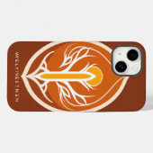 Minimalistisches Wellness-Logo - Vector-Design Case-Mate iPhone Hülle (Rückseite (Horizontal))