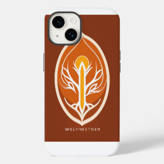 Minimalistisches Wellness-Logo - Vektordesign iPhone 14 Hülle