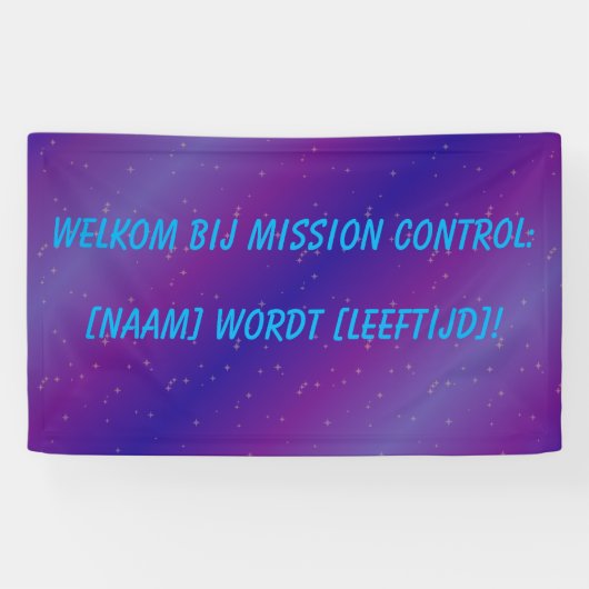 Minimalistisches Weltraum-Welkommensbanner - Banner (Horizontal)