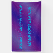 Minimalistisches Weltraum-Welkommensbanner - Banner (Vertikal)
