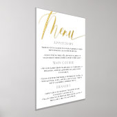 Minimalistisches White Gold Calligraphy Wedding Me Foliendrucke (Ablage )