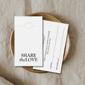 Minimalistisches White Imitats Gold Line Herz