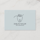 Minimalistisches Whitening von Zahnschmerzen Visitenkarte (Vorderseite)