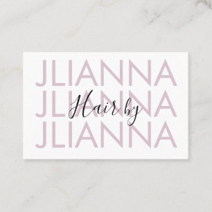 Minimalistisches Wiederholungs-Make-up-Salon Nägel Visitenkarte