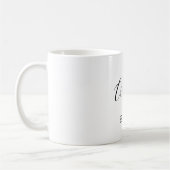 Minimalistisches Wifey-Goldfolienherz Kaffeetasse (Links)
