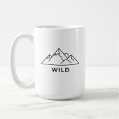 Minimalistisches WILD-Abenteuer Kaffeetasse (Links)