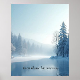 Minimalistisches Winter-Kalender-Plakat – Neutrale Poster