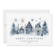 Minimalistisches WinterlandStädtchen Weihnachten U