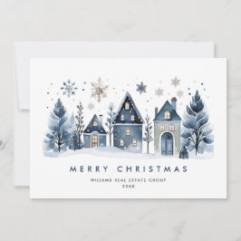 Minimalistisches WinterlandStädtchen Weihnachten U