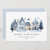 Minimalistisches WinterlandStädtchen Weihnachten U (Vorne/Hinten)