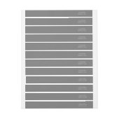 Minimalistisches Wraparound-Adressenkennzeichen (Bogen)