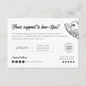 Minimalistisches, wunderschönes Halloween, danke (Vorderseite)