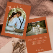 Minimalistisches Wüstenthema terra cotta Dankeschö Einladung