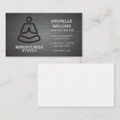 Minimalistisches Yoga-Logo Visitenkarte (Vorne/Hinten)