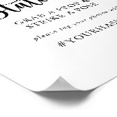 Minimalistisches Zeichen der Kalligrafie-Selfie-St Poster (Ecke)