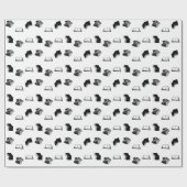 Minimalistisches zeitgenössisches buchbibliophiles geschenkpapier (Flach)