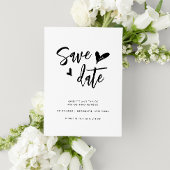 Minimalistisches zeitgenössisches Chic Save The Date