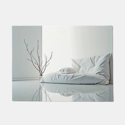 Minimalistisches Zen-Innendesign Fußmatte (Vorderseite)