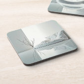 Minimalistisches Zen-Innendesign Getränkeuntersetzer (Linke Seite)