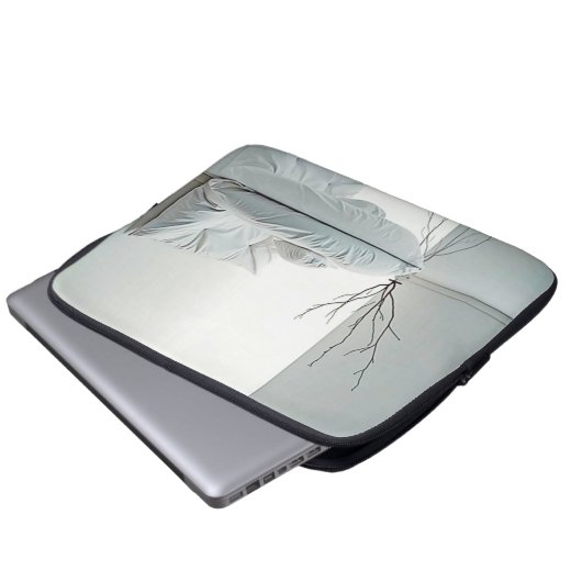 Minimalistisches Zen-Innendesign Laptopschutzhülle (Vorne Knopf)