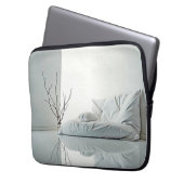 Minimalistisches Zen-Innendesign Laptopschutzhülle (Vorderseite Links)