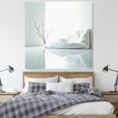 Minimalistisches Zen-Innendesign Leinwanddruck (Insitu (Schlafzimmer))